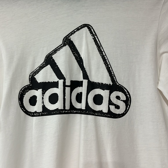 Adidas Boys White Lightweight Hoodie Tee - Picture 2 of 9